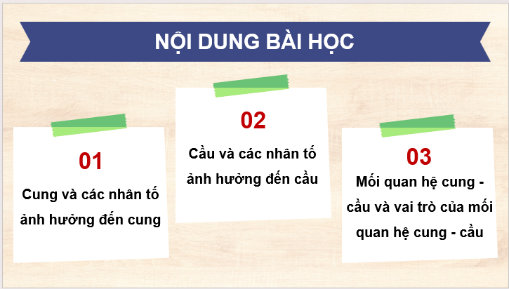 Giáo án điện tử KTPL 11 Kết nối tri thức Bài 2: Cung - cầu trong nền kinh tế thị trường | PPT Kinh tế Pháp luật 11