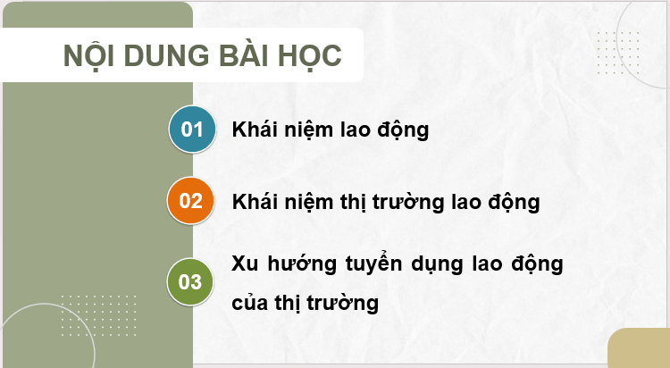 Giáo án điện tử KTPL 11 Cánh diều Bài 3: Thị trường lao động | PPT Kinh tế Pháp luật 11