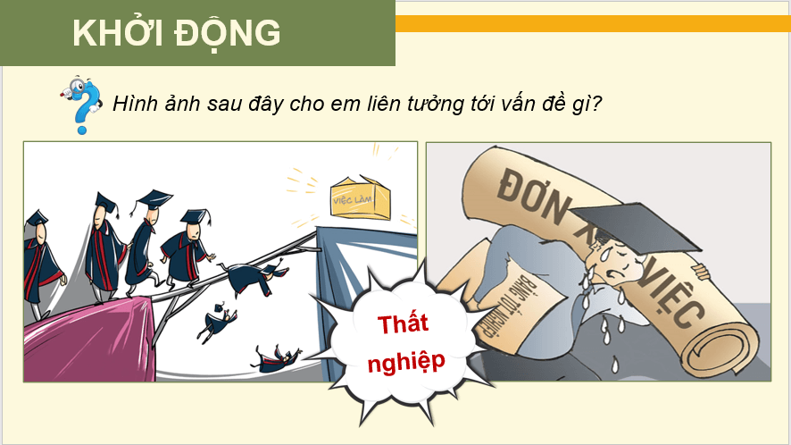 Giáo án điện tử KTPL 11 Chân trời sáng tạo Bài 4: Thất nghiệp trong kinh tế thị trường | PPT Kinh tế Pháp luật 11