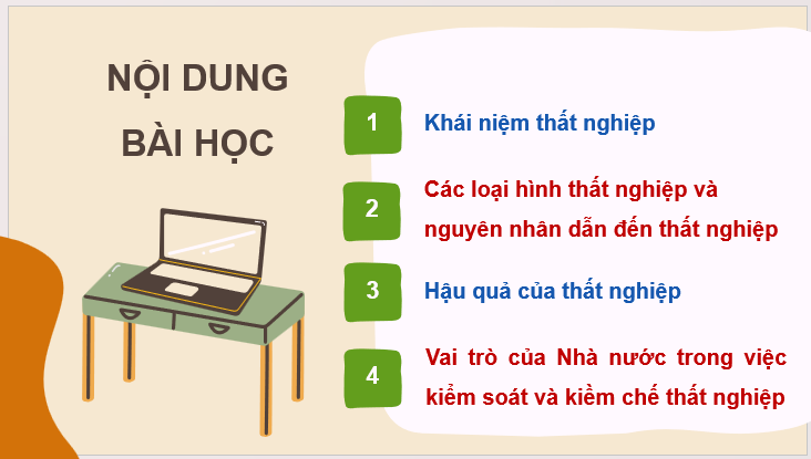 Giáo án điện tử KTPL 11 Cánh diều Bài 5: Thất nghiệp | PPT Kinh tế Pháp luật 11