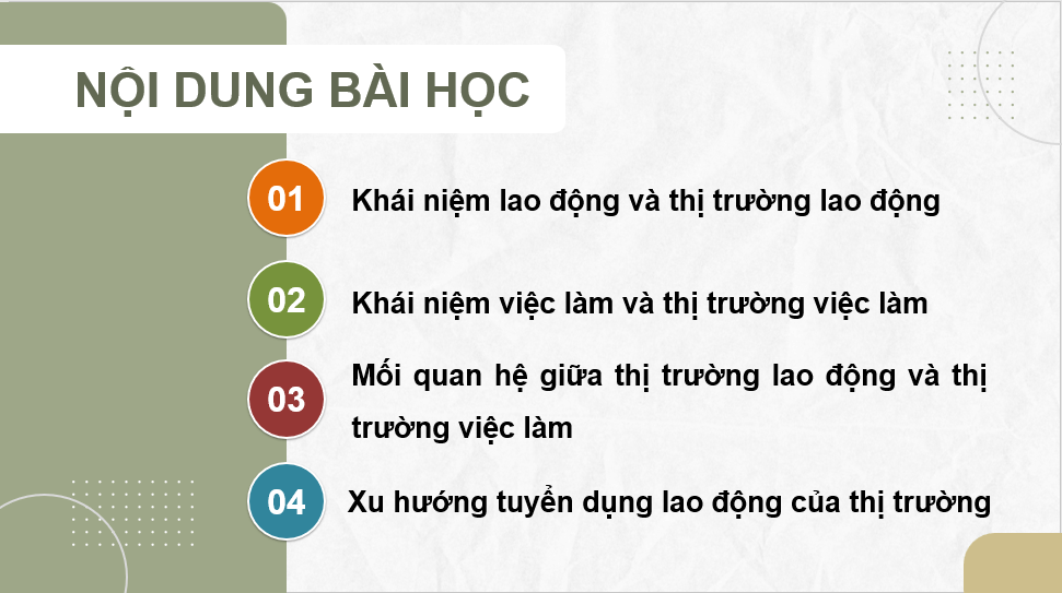 Giáo án điện tử KTPL 11 Chân trời sáng tạo Bài 5: Thị trường lao động, việc làm | PPT Kinh tế Pháp luật 11