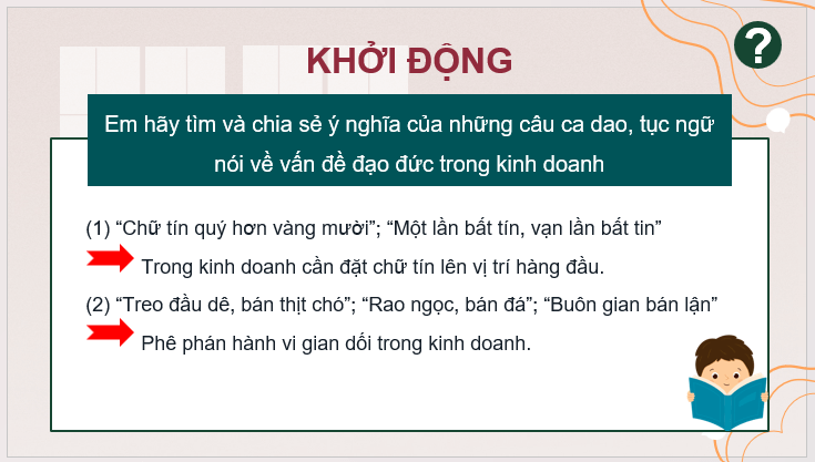 Giáo án điện tử KTPL 11 Cánh diều Bài 8: Đạo đức kinh doanh | PPT Kinh tế Pháp luật 11