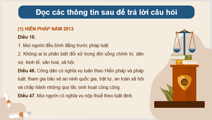 Giáo án điện tử KTPL 11 Kết nối tri thức Bài 9: Quyền bình đẳng của công dân trước pháp luật | PPT Kinh tế Pháp luật 11