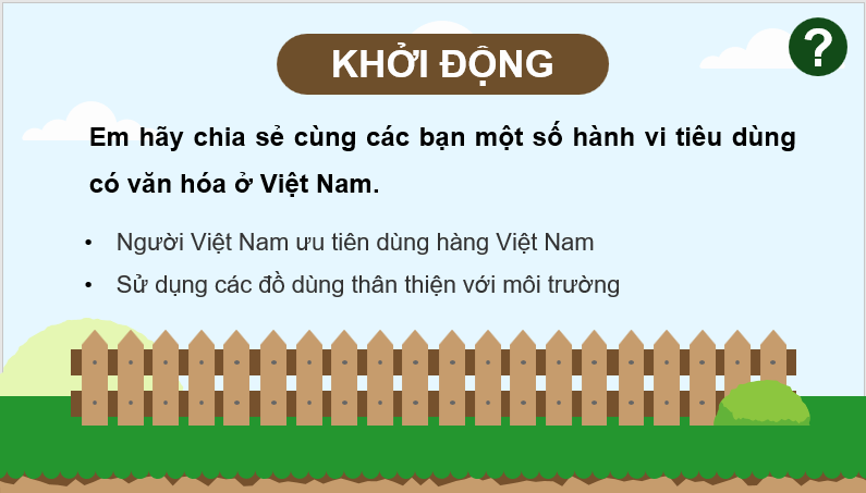 Giáo án điện tử KTPL 11 Chân trời sáng tạo Bài 9: Văn hoá tiêu dùng | PPT Kinh tế Pháp luật 11