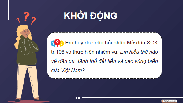Giáo án điện tử KTPL 12 Cánh diều Bài 16: Công pháp quốc tế về dân cư, lãnh thổ và biên giới quốc gia, Luật Biển quốc tế | PPT Kinh tế Pháp luật 12