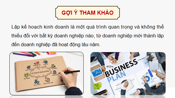 Giáo án điện tử KTPL 12 Kết nối tri thức Bài 5: Lập kế hoạch kinh doanh | PPT Kinh tế Pháp luật 12