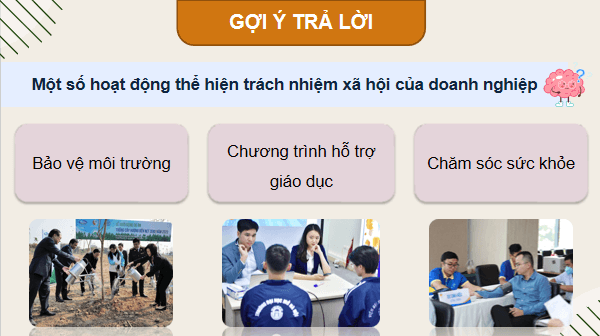 Giáo án điện tử KTPL 12 Kết nối tri thức Bài 6: Trách nhiệm xã hội của doanh nghiệp | PPT Kinh tế Pháp luật 12