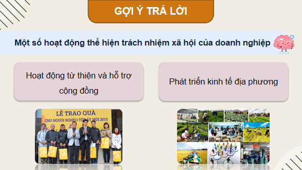 Giáo án điện tử KTPL 12 Kết nối tri thức Bài 6: Trách nhiệm xã hội của doanh nghiệp | PPT Kinh tế Pháp luật 12