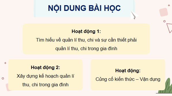 Giáo án điện tử KTPL 12 Kết nối tri thức Bài 7: Quản lí thu, chi trong gia đình | PPT Kinh tế Pháp luật 12