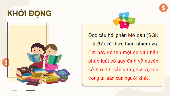 Giáo án điện tử KTPL 12 Kết nối tri thức Bài 9: Quyền và nghĩa vụ của công dân về sở hữu tài sản và tôn trọng tài sản của người khác | PPT Kinh tế Pháp luật 12