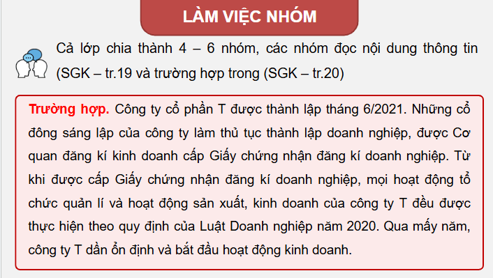 Giáo án điện tử Chuyên đề KTPL 12 Cánh diều Chuyên đề 2: Một số vấn đề về luật doanh nghiệp | PPT Chuyên đề Kinh tế Pháp luật 12