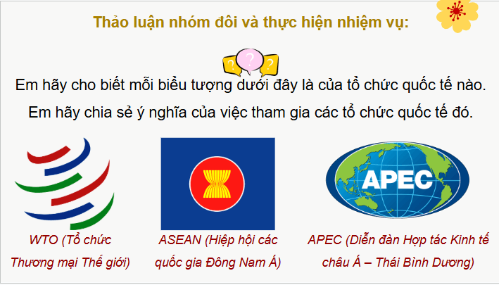 Giáo án điện tử Chuyên đề KTPL 12 Cánh diều Chuyên đề 3: Việt Nam trong tiến trình hội nhập kinh tế quốc tế | PPT Chuyên đề Kinh tế Pháp luật 12