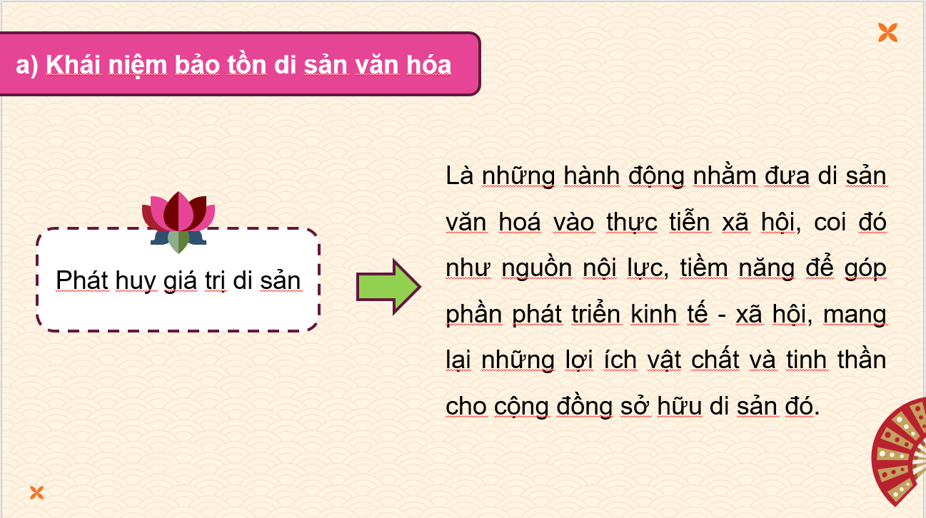 Giáo án điện tử Chuyên đề Sử 10 Kết nối tri thức Bảo tồn và phát huy giá trị di sản văn hóa | PPT Chuyên đề Lịch sử 10