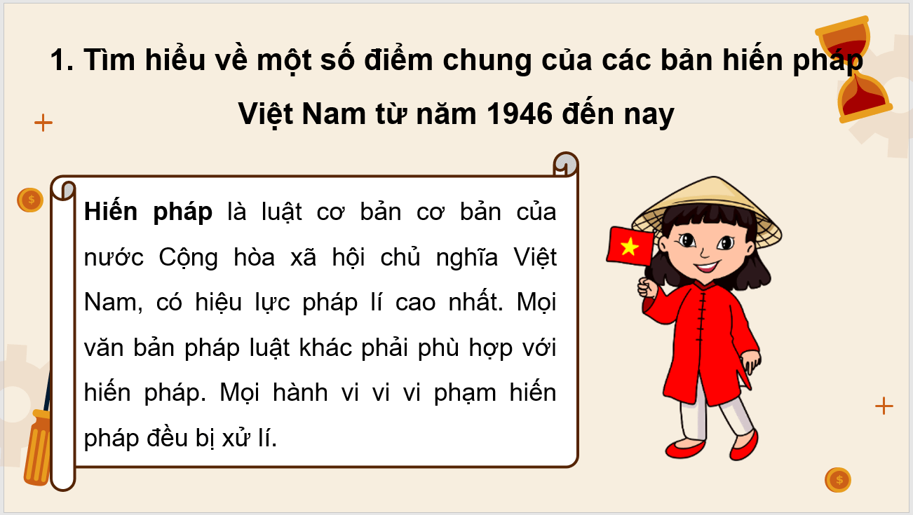 Giáo án điện tử Chuyên đề Sử 10 Kết nối tri thức Một số bản hiến pháp của Việt Nam ta từ năm 1946 đến nay | PPT Chuyên đề Lịch sử 10