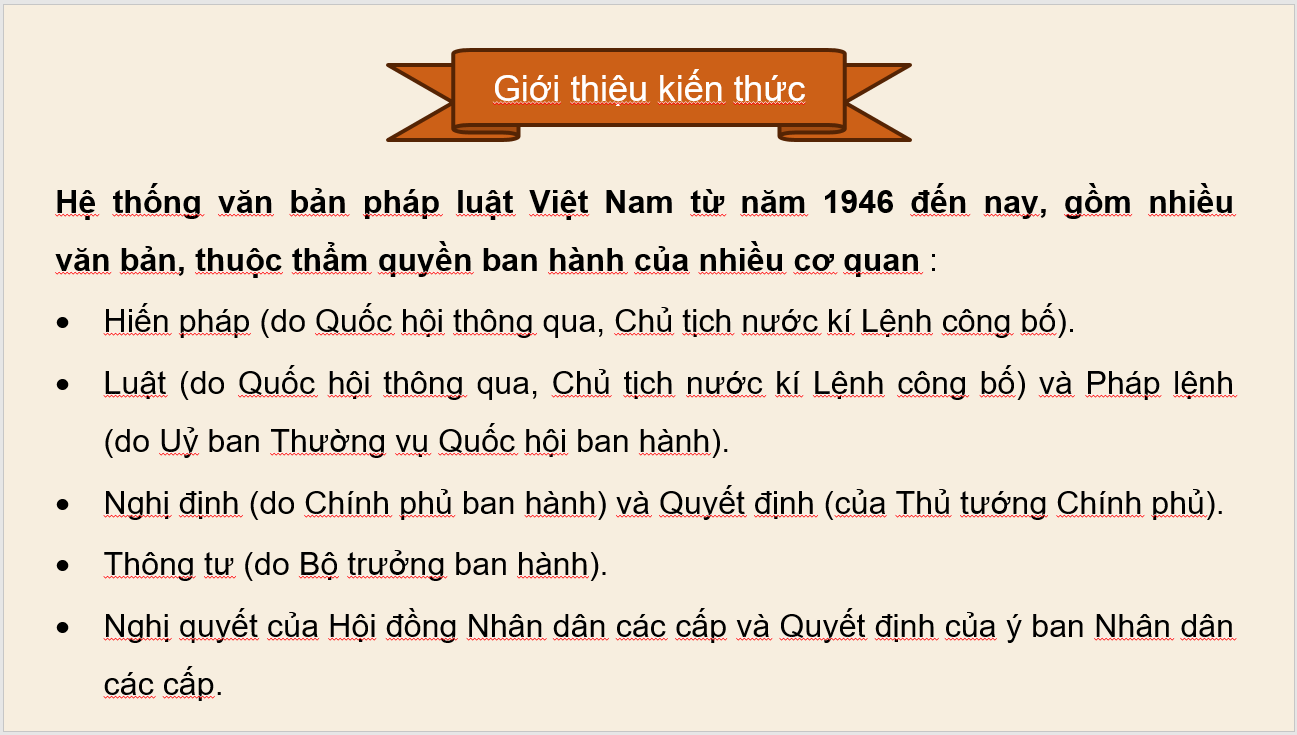 Giáo án điện tử Chuyên đề Sử 10 Kết nối tri thức Một số bản hiến pháp của Việt Nam ta từ năm 1946 đến nay | PPT Chuyên đề Lịch sử 10