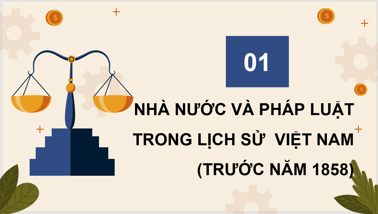 Giáo án điện tử Chuyên đề Sử 10 Kết nối tri thức Nhà nước và pháp luật trong lịch sử Việt Nam (trước năm 1858) | PPT Chuyên đề Lịch sử 10
