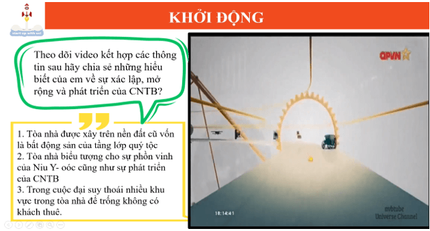 Giáo án Lịch Sử 11 Cánh diều Bài 2: Sự xác lập và phát triển của chủ nghĩa tư bản