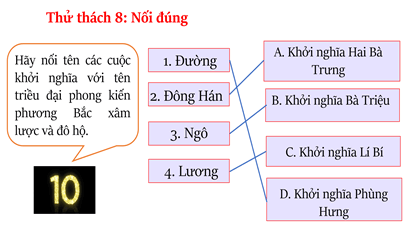 Giáo án Lịch Sử 11 Chân trời sáng tạo Bài 8: Một số cuộc khởi nghĩa và chiến tranh giải phóng trong lịch sử Việt Nam