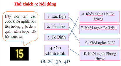 Giáo án Lịch Sử 11 Chân trời sáng tạo Bài 8: Một số cuộc khởi nghĩa và chiến tranh giải phóng trong lịch sử Việt Nam