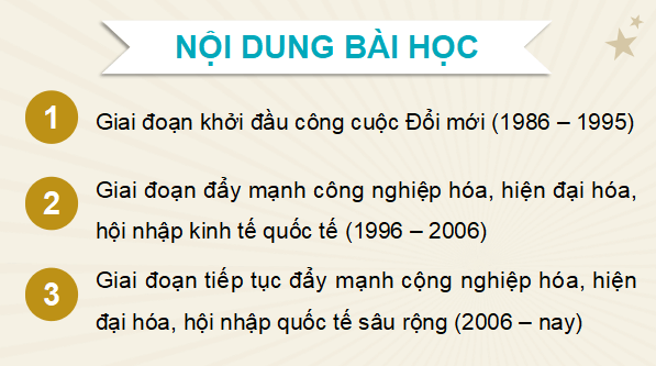 Giáo án điện tử Lịch Sử 12 Kết nối Bài 10: Khái quát về công cuộc Đổi mới từ năm 1986 đến nay | PPT Sử 12 Kết nối tri thức