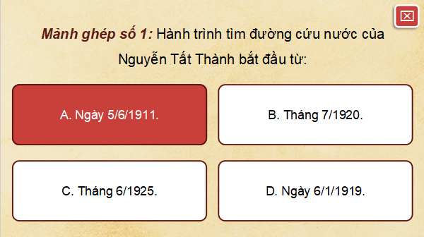 Giáo án điện tử Lịch Sử 12 Kết nối Bài 16: Hồ Chí Minh - Anh hùng giải phóng dân tộc | PPT Sử 12 Kết nối tri thức