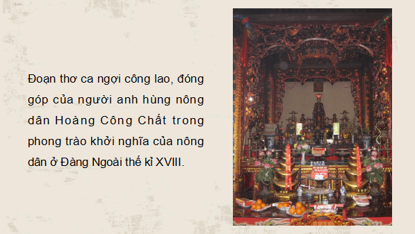 Giáo án điện tử Lịch Sử 8 Chân trời sáng tạo Bài 7: Khởi nghĩa nông dân ở Đàng Ngoài thế kỉ XVIII | PPT Sử 8