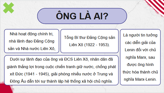 Giáo án điện tử Lịch Sử 9 Cánh diều Bài 7: Chiến tranh lạnh (1947 - 1989) | PPT Lịch Sử 9