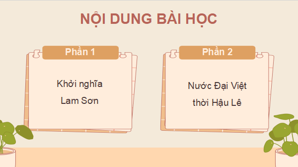 Giáo án điện tử Lịch Sử và Địa Lí lớp 5 Cánh diều Bài 11: Khởi nghĩa Lam Sơn và Triều Hậu Lê | PPT Lịch Sử và Địa Lí 5