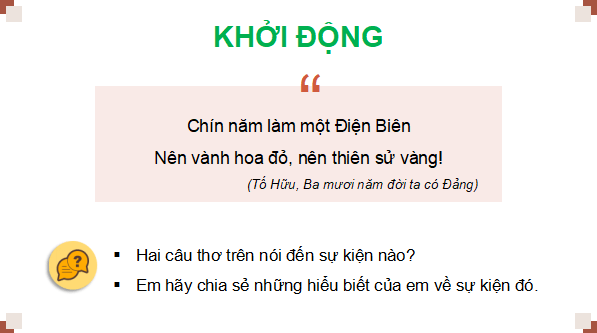Giáo án điện tử Lịch Sử và Địa Lí lớp 5 Kết nối tri thức Bài 15: Chiến dịch Điện Biên Phủ năm 1954 | PPT Lịch Sử và Địa Lí 5