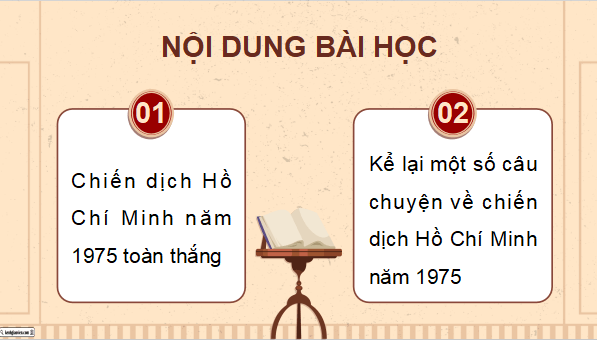 Giáo án điện tử Lịch Sử và Địa Lí lớp 5 Cánh diều Bài 15: Chiến dịch Hồ Chí Minh năm 1975 | PPT Lịch Sử và Địa Lí 5