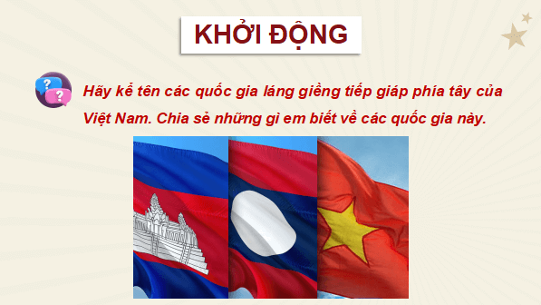 Giáo án điện tử Lịch Sử và Địa Lí lớp 5 Cánh diều Bài 18: Nước Cộng hoà Dân chủ Nhân dân Lào và Vương quốc Cam-pu-chia | PPT Lịch Sử và Địa Lí 5