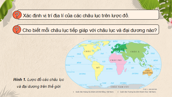 Giáo án điện tử Lịch Sử và Địa Lí lớp 5 Cánh diều Bài 20: Các châu lục và đại dương trên thế giới | PPT Lịch Sử và Địa Lí 5