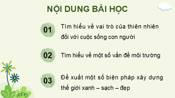Giáo án điện tử Lịch Sử và Địa Lí lớp 5 Cánh diều Bài 23: Xây dựng thế giới xanh - sạch - đẹp | PPT Lịch Sử và Địa Lí 5