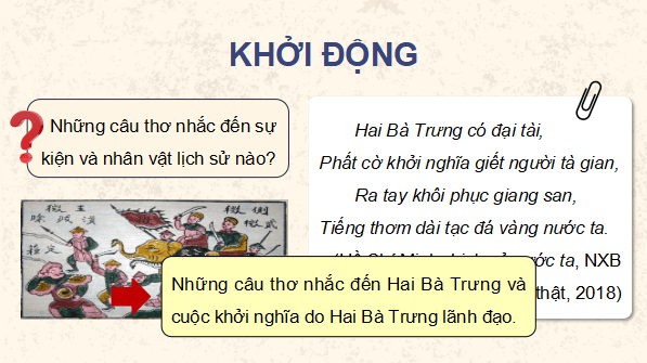 Giáo án điện tử Lịch Sử và Địa Lí lớp 5 Kết nối tri thức Bài 8: Đấu tranh giành độc lập thời kì Bắc thuộc | PPT Lịch Sử và Địa Lí 5