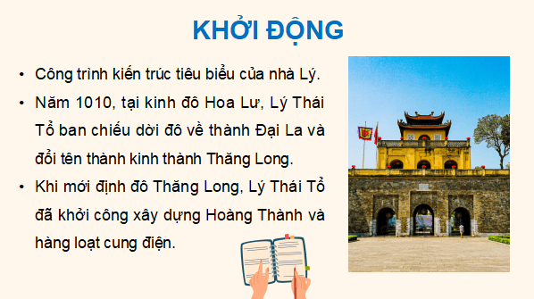 Giáo án điện tử Lịch Sử và Địa Lí lớp 5 Cánh diều Bài 9: Triều Lý và việc định đô ở Thăng Long | PPT Lịch Sử và Địa Lí 5