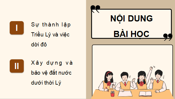 Giáo án điện tử Lịch Sử và Địa Lí lớp 5 Cánh diều Bài 9: Triều Lý và việc định đô ở Thăng Long | PPT Lịch Sử và Địa Lí 5