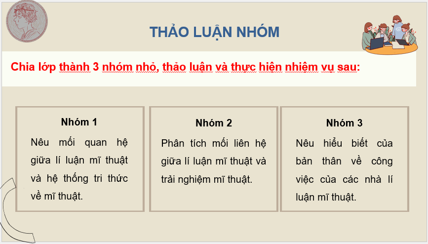 Giáo án điện tử Mĩ thuật 11 Kết nối tri thức Bài 1: Khái quát về lí luận mĩ thuật | PPT Mĩ thuật 11