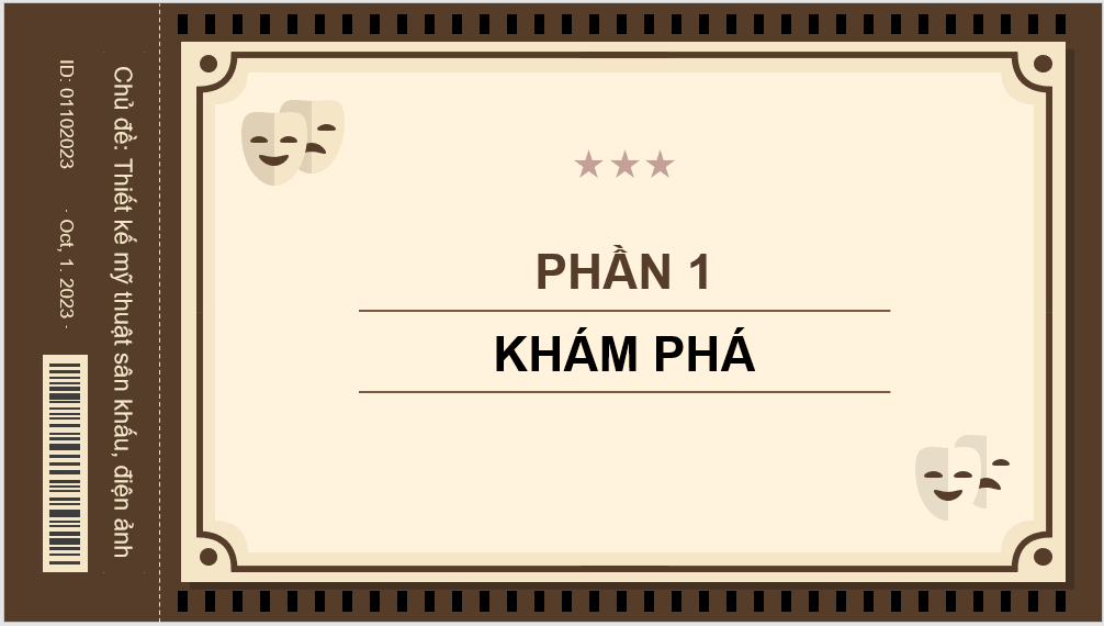 Giáo án điện tử Mĩ thuật 11 Kết nối tri thức Bài 1: Thiết kế mĩ thuật điện ảnh | PPT Mĩ thuật 11