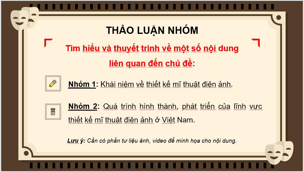 Giáo án điện tử Mĩ thuật 11 Kết nối tri thức Bài 1: Thiết kế mĩ thuật điện ảnh | PPT Mĩ thuật 11