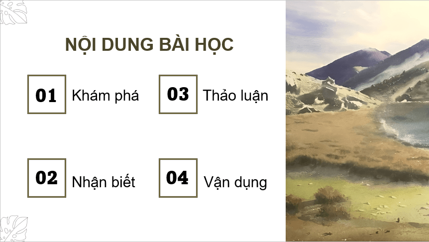 Giáo án điện tử Mĩ thuật 11 Kết nối tri thức Bài 2: Tranh màu nước | PPT Mĩ thuật 11