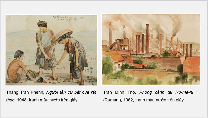 Giáo án điện tử Mĩ thuật 11 Kết nối tri thức Bài 2: Tranh màu nước | PPT Mĩ thuật 11