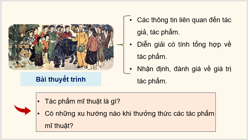 Giáo án điện tử Mĩ thuật 11 Kết nối tri thức Bài 3: Phân tích tác phẩm mĩ thuật | PPT Mĩ thuật 11