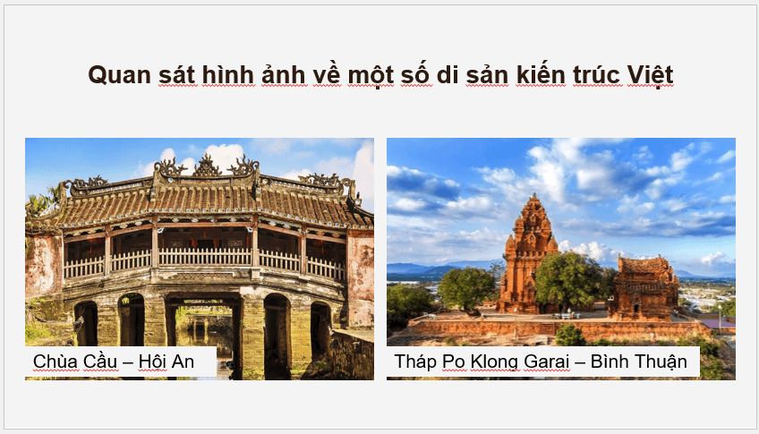 Giáo án điện tử Mĩ thuật 12 Kết nối tri thức Bài 1: Di sản kiến trúc | PPT Mĩ thuật 12