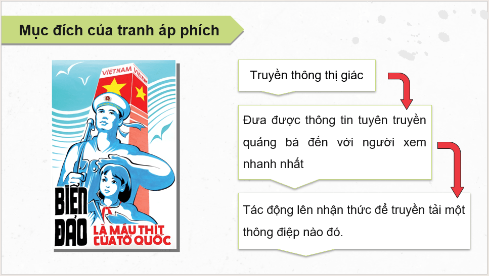 Giáo án điện tử Mĩ thuật 12 Kết nối tri thức Bài 1: Khái quát về tranh áp phích | PPT Mĩ thuật 12