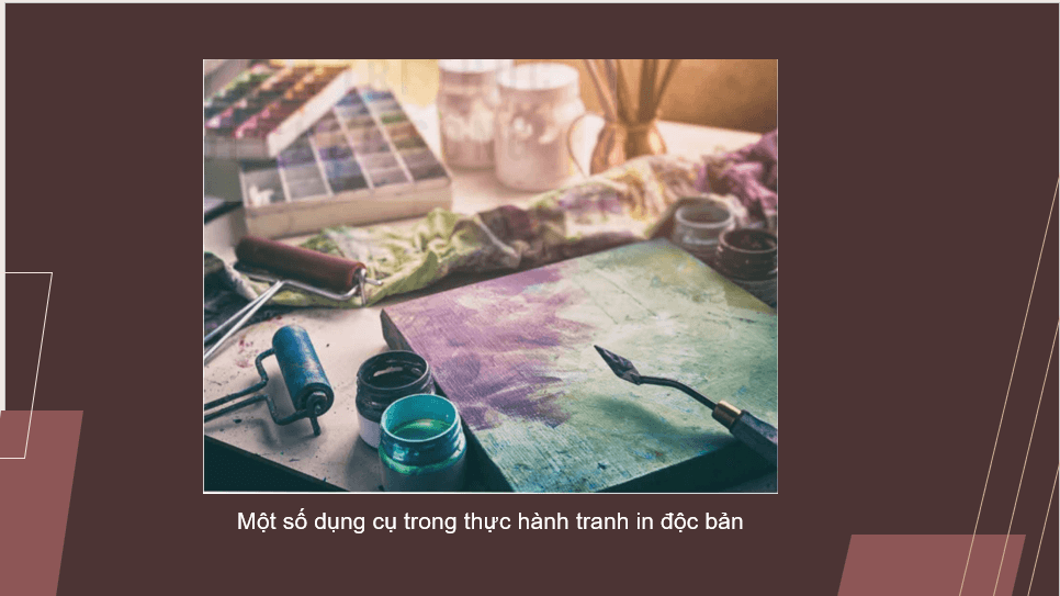 Giáo án điện tử Mĩ thuật 12 Kết nối tri thức Bài 2: Thực hành tranh in độc bản | PPT Mĩ thuật 12