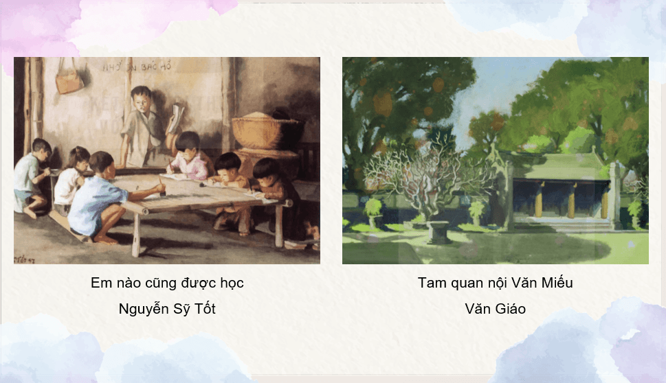 Giáo án điện tử Mĩ thuật 12 Kết nối tri thức Bài 2: Tranh màu bột | PPT Mĩ thuật 12