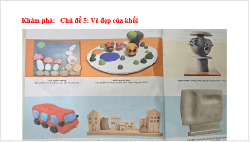 Giáo án điện tử Mĩ thuật lớp 2 Kết nối tri thức Chủ đề 5: Sự kết hợp thú vị của khối | PPT Mĩ thuật 2