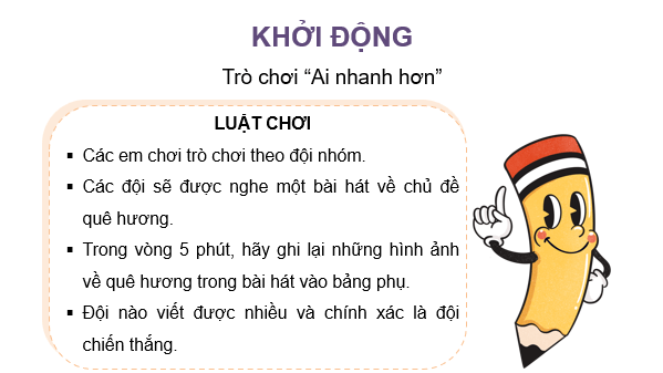 Giáo án điện tử Mĩ thuật lớp 4 Kết nối tri thức Chủ đề 8: Quê hương thanh bình | PPT Mĩ thuật 4