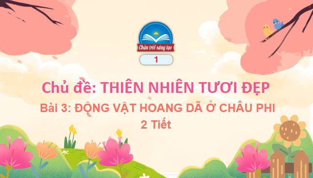 Giáo án điện tử Mĩ thuật lớp 5 Chân trời sáng tạo Bài 3: Động vật hoang dã ở châu Phi | PPT Mĩ thuật 5