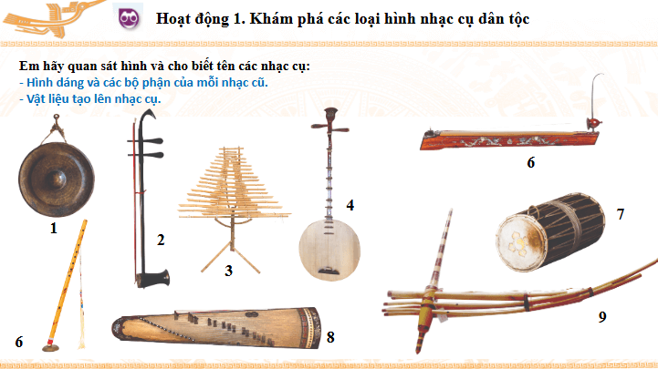 Giáo án điện tử Mĩ thuật lớp 5 Chân trời sáng tạo Bài 3: Mô hình nhạc cụ dân tộc | PPT Mĩ thuật 5